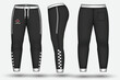  Trouser design template for technical fashion illustration and trousers pant design for Sweatpants design and mockup