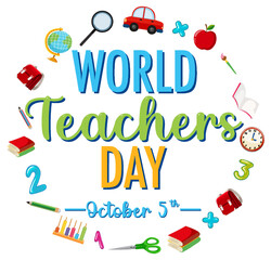 Sticker - World Teachers Day Poster Design