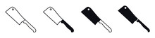 Knife Icon Vector Set. Hike Illustration Sign Collection. Ammunition Symbol. Hunting Logo.