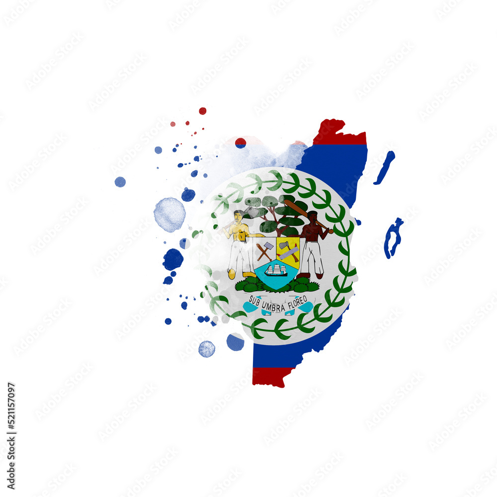 Sublimation background country map- form on white background. Artistic ...