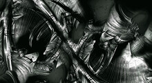 In The Dark, Astonishing Metallic Effect Abstract Structure, Creative Hallucination Grunge Metallic Texture Surface