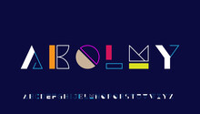Modern Cartoon Style Calligraphy Alphabet Letter Logo Design