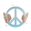 © rpelin.creative - 3d peace icon illustration