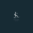 Initial letter sl minimal vector icon