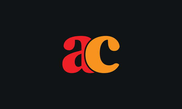 Alphabet letter icon logo ac