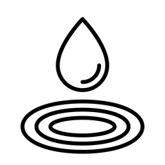 Poster - Water Drop Line Icon