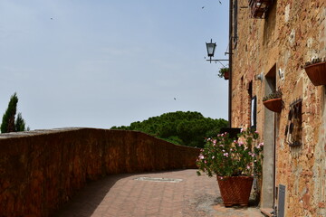 Wall Mural - Impressions of Pienza at Tuscany