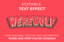 Werewolf Text Effect, Easy To Edit