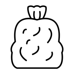 Poster - Garbage Bag Line Icon