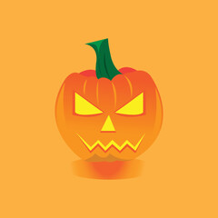 Sticker - celebrate halloween with spooky pumpkin