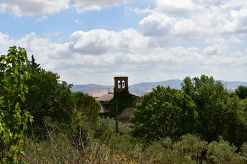 Poster - Beautiful Landscape around Bagno Vignoni. A village in Tuscany famous for its hot springs