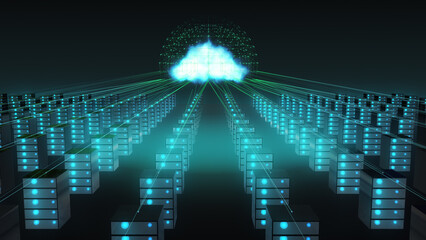 Cloud computing and Big data concept	