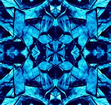 Abstract, Artistic, Seamless Blue Pattern With Beautiful Layers And Triangle Shapes