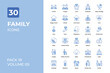 © Talha D - Family icons collection. Set contains such Icons as mother, father, brother and sister, and more