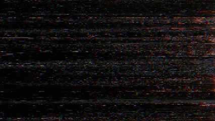 Wall Mural - unique design glitch noise static television vfx. visual video effects stripes background, crt tv sc