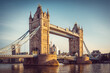 the tower bridge of london during sunrise