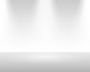 Wall Mural - grey gradient abstract. panoramic background or studio with blank space. Vector