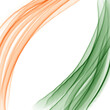 Indian National Flag Abstract Hand Painted