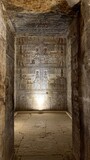 Fototapeta Sawanna - old wall of Dendara temple Luxor