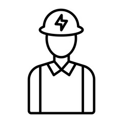 Poster - Electrician Line Icon