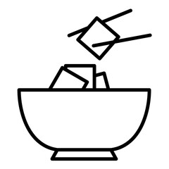 Sticker - Poke Food Line Icon