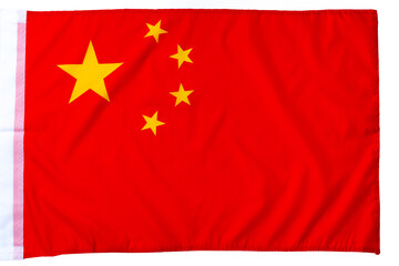 Wall Mural - Close up of red flag of China