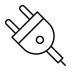 Wall Mural - Plug Line Icon