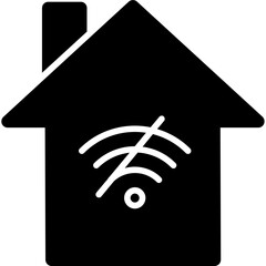 Sticker - NO Wifi Home Icon