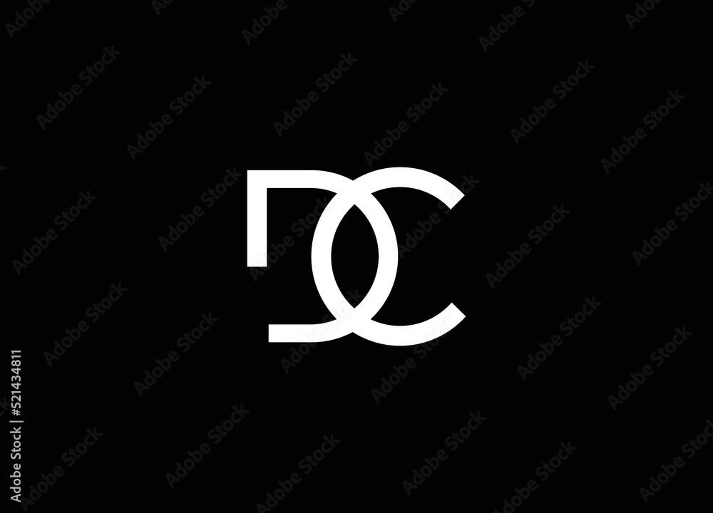 DC letter logo design alphabet, creative design. Stock Vector | Adobe Stock