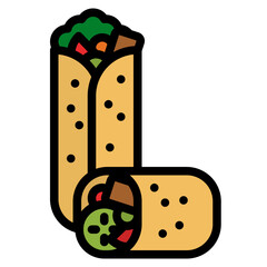 Sticker - burrito