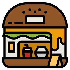 Sticker - fastfood