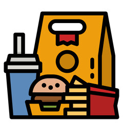 Sticker - fastfood