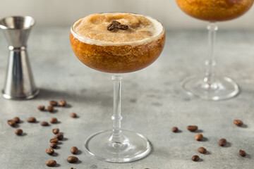 Wall Mural - Boozy Frozen Espresso Martini Slushie Cocktail