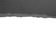 © Kwangmoozaa - Black ripped paper torn edges strips isolated on white background
