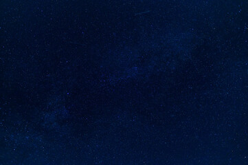 Wall Mural - starry sky with stars, the Milky Way and the galaxy at night on a dark blue background