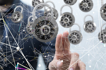security data code digital in hand