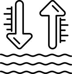 Poster - high tide icon