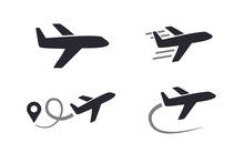 Airplane Or Plane Flight Vector Icon