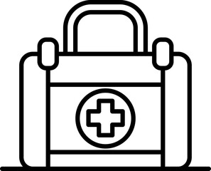 Canvas Print - First Aid Box Icon