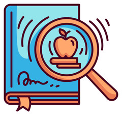 Wall Mural - magnify line icon