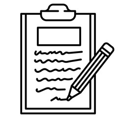 Wall Mural - paper line icon