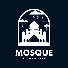 Sticker - Mosque Logo Template Design Vector