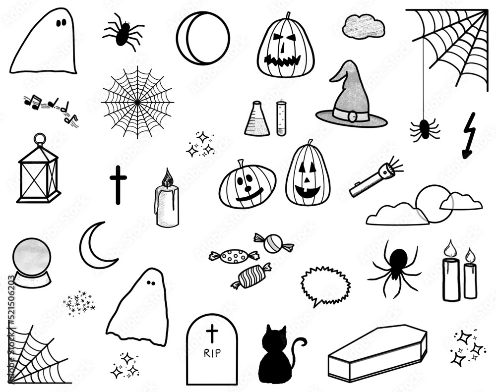  Foto zu 31x Halloween Spuk Geisterstunde - Süßes oder Saures - Set - Grafik 