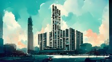 High Rise Apartment Building Wallpaper 