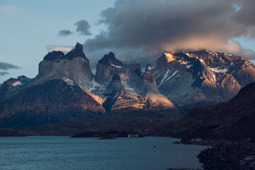 sunset over the mountains