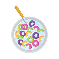 Sticker - cereal bowl design