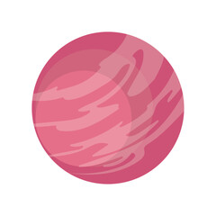 Wall Mural - pink planet design