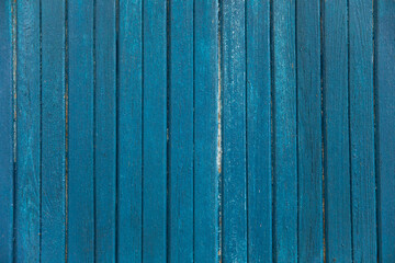 Wall Mural - blue wood panel background