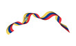 Ecuador flag ribbon flutter