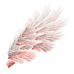 Wall Mural - Red abstract bird wings illustration